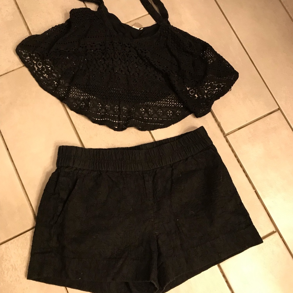 Top and shorts